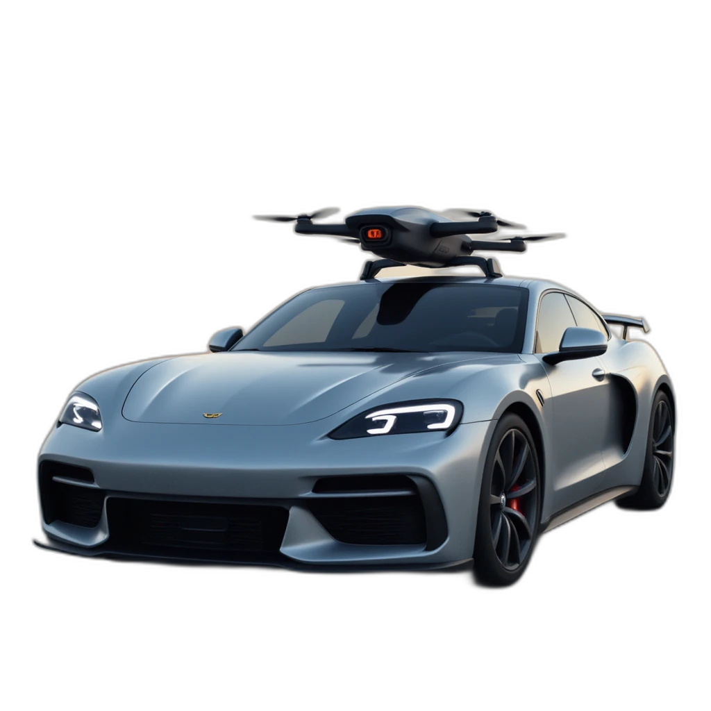 Creating a design for a car that contains an image of a drone-emoji