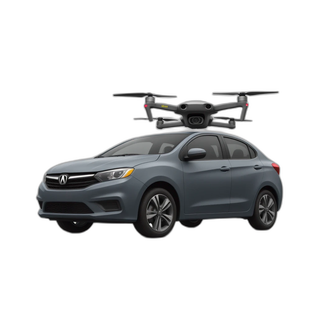 Creating a design for a car that contains an image of a drone-emoji