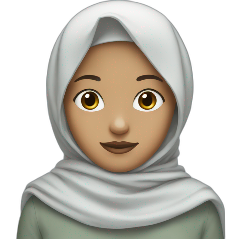 a-girl-wearing-a-hijab,-wearing-the-hijab-over-her-eyes-and-white-without-a-sky-blue-scarf-emoji