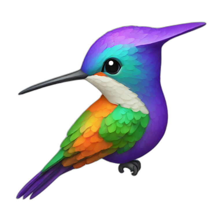 a-colorful-hummingbird-with-purple,-green,-orange-and-blue-emoji