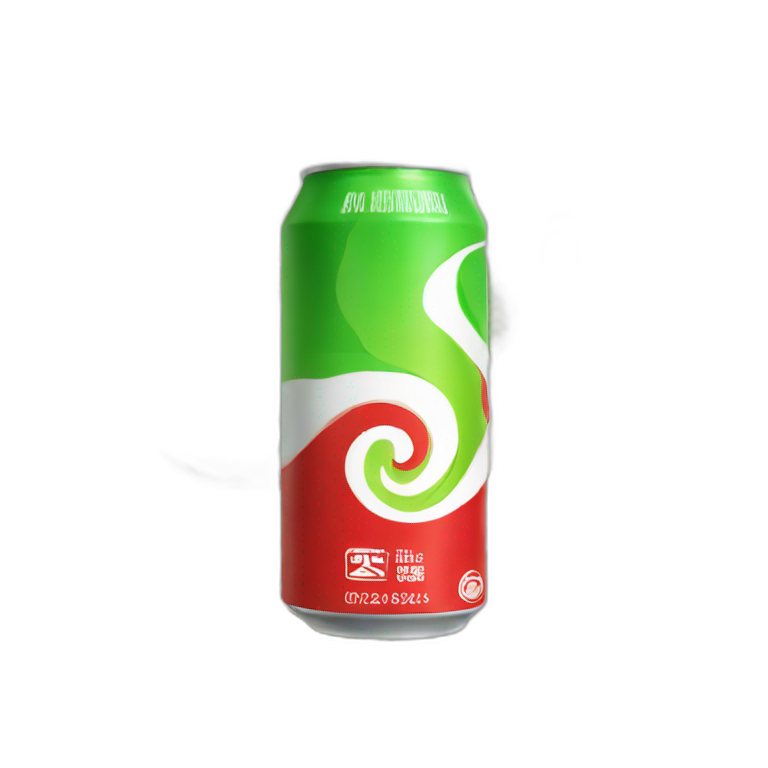 a-soft-drink-can-with-a-red-top-and-then-green-and-white-spirals-going-round-the-rest-of-the-can-emoji