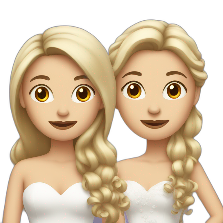 two-brides,-one-with-brown-long-hair,-the-other-with-short-blonde-hair-emoji