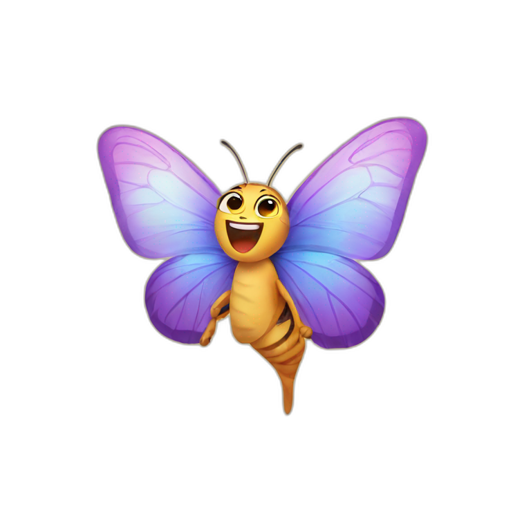butterfly-singing-emoji