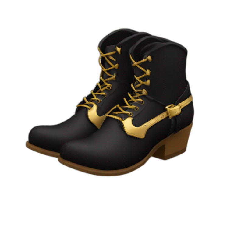 thej_erk400-in-some-cowboy-boots-black-&-gold-emoji