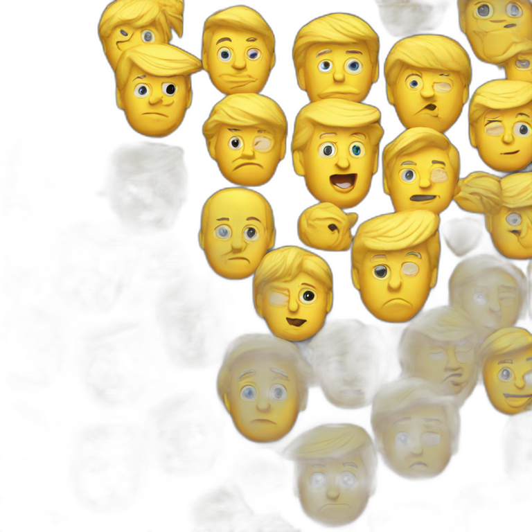 Donald Trump yellow emoji-emoji