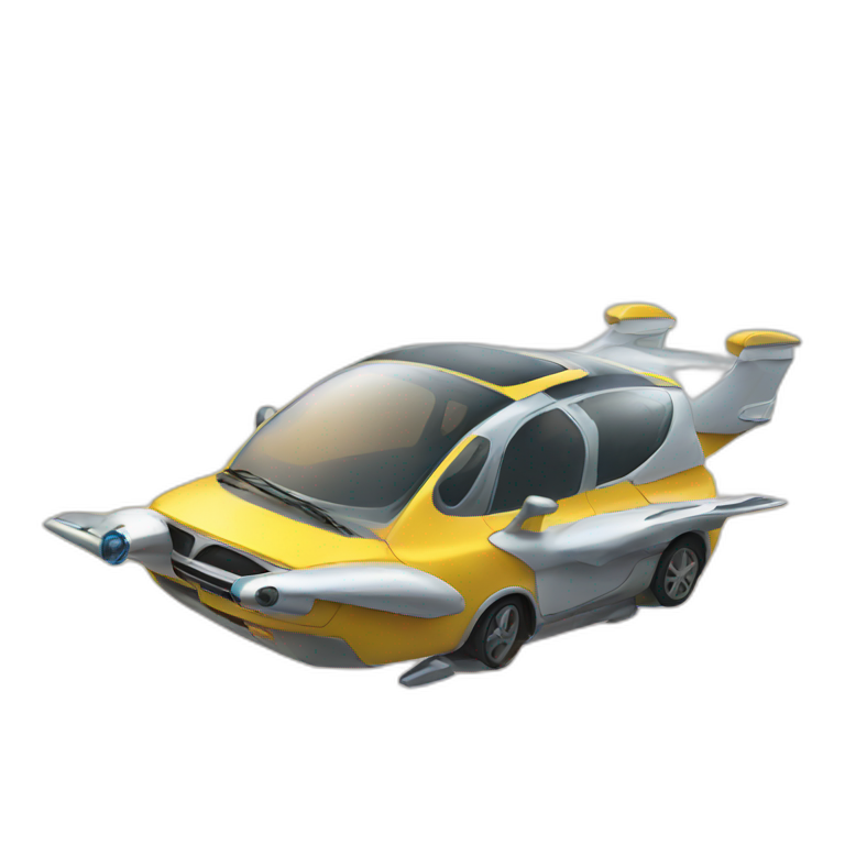 Flying car-emoji