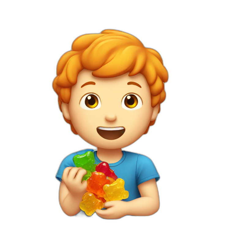ginger-boy-eating-gummy-bears-emoji