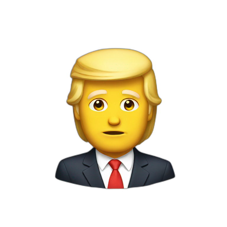 Donald Trump yellow emoji-emoji