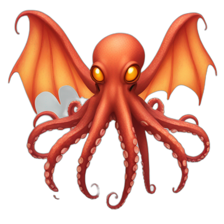 a-octopus-with-18-legs,-red-eyes,-dragon-like-wings-and-can-spit-fire-emoji