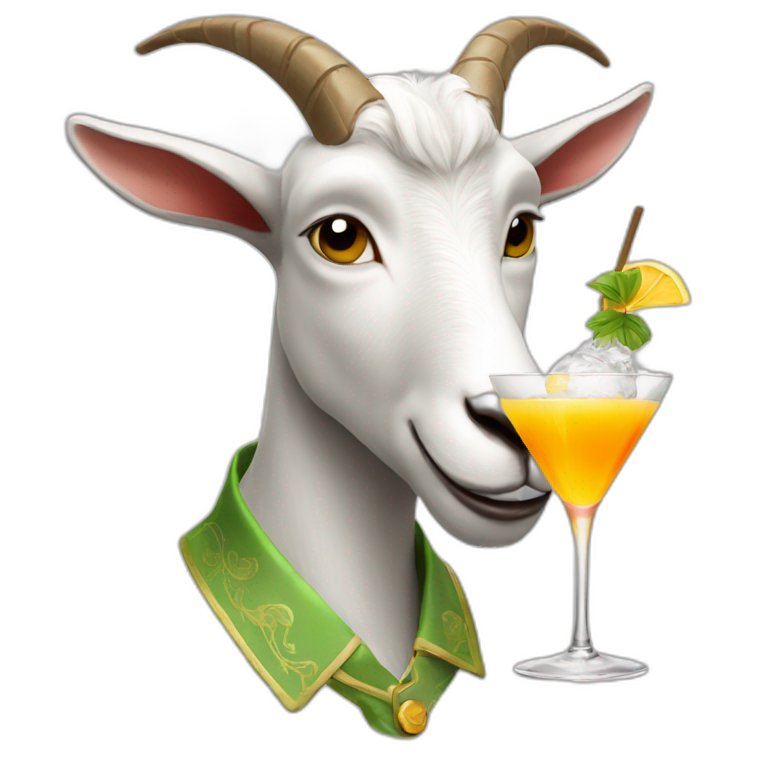 a-goat-drinking-a-cocktail-emoji