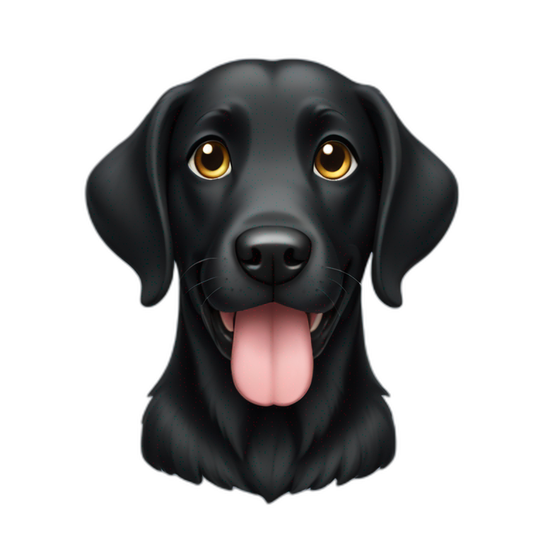 black-retriever-happy-dog-emoji