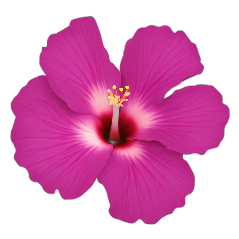 beautifull hisbiscus flower-emoji