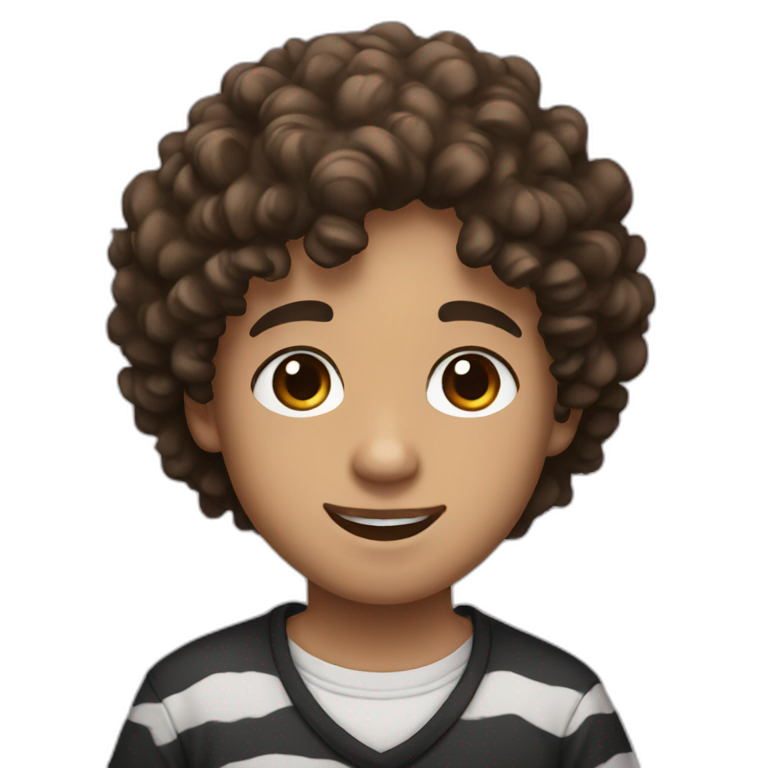 a-young-man-with-curly-hair-and-brown-eyes,-wearing-a-panda-shirt-emoji