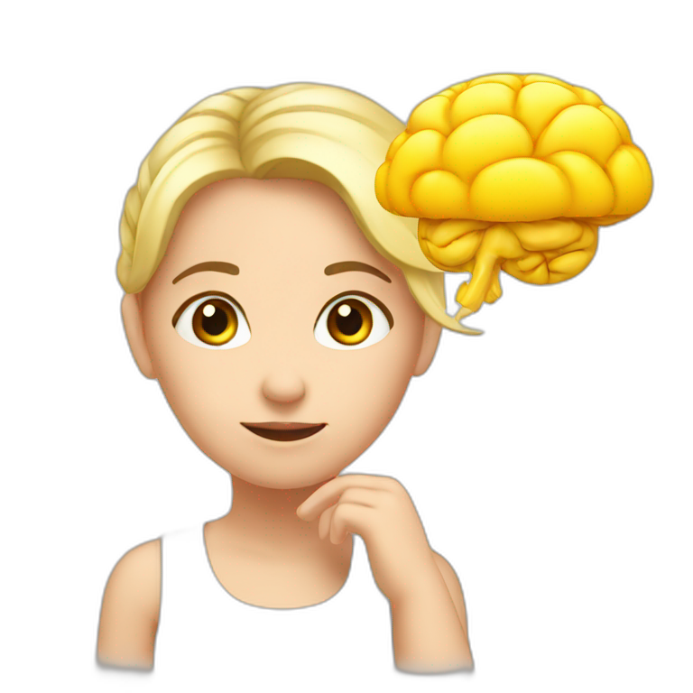 girls-thinking-,-and-touch-brain.-emoji