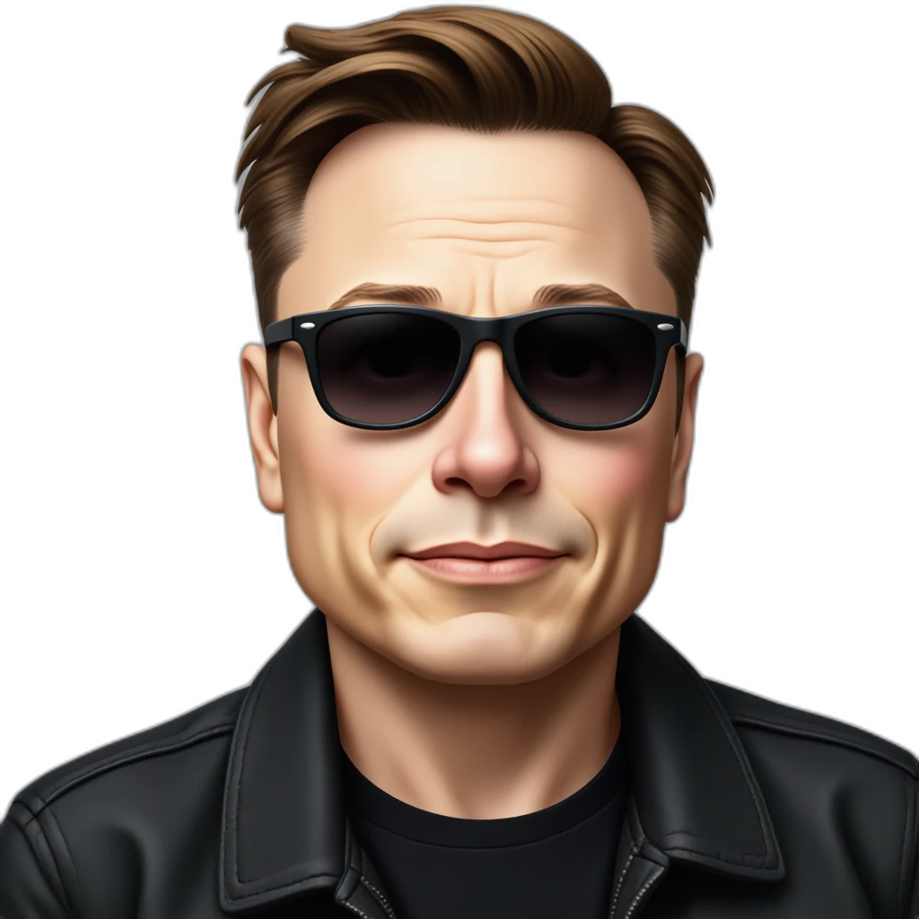 Elon Musk wearing sunglasses-emoji