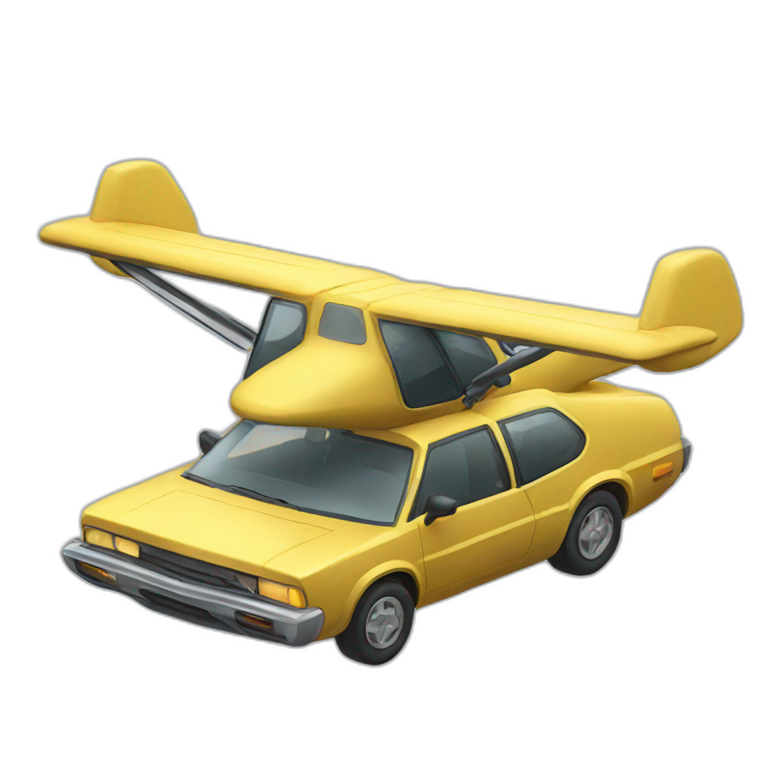 Flying car-emoji