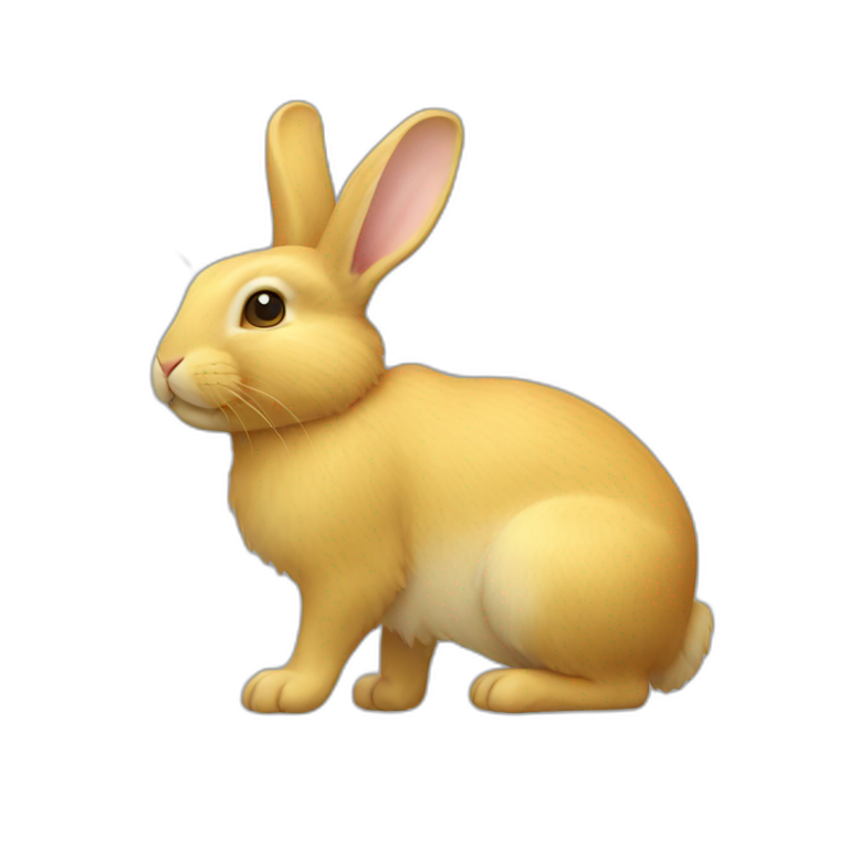 rabbit，yellow-emoji