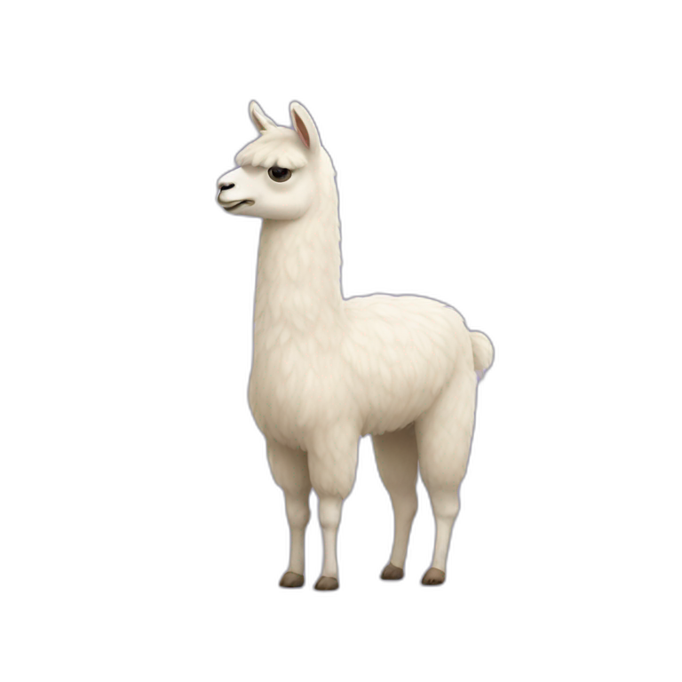 sign that says Thanks for the llama-emoji