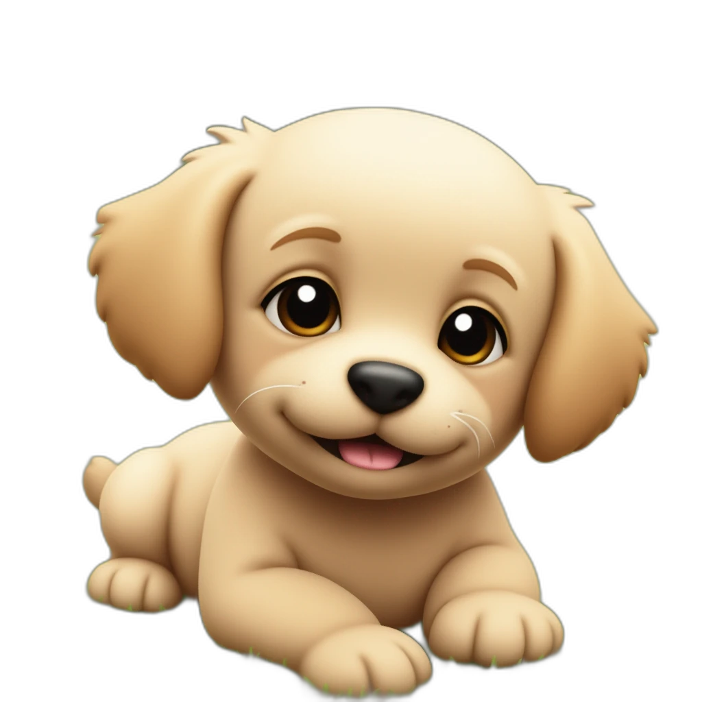 a cute dog-emoji