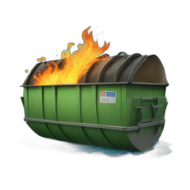 dumpster-on-fire-floating-down-a-river-emoji